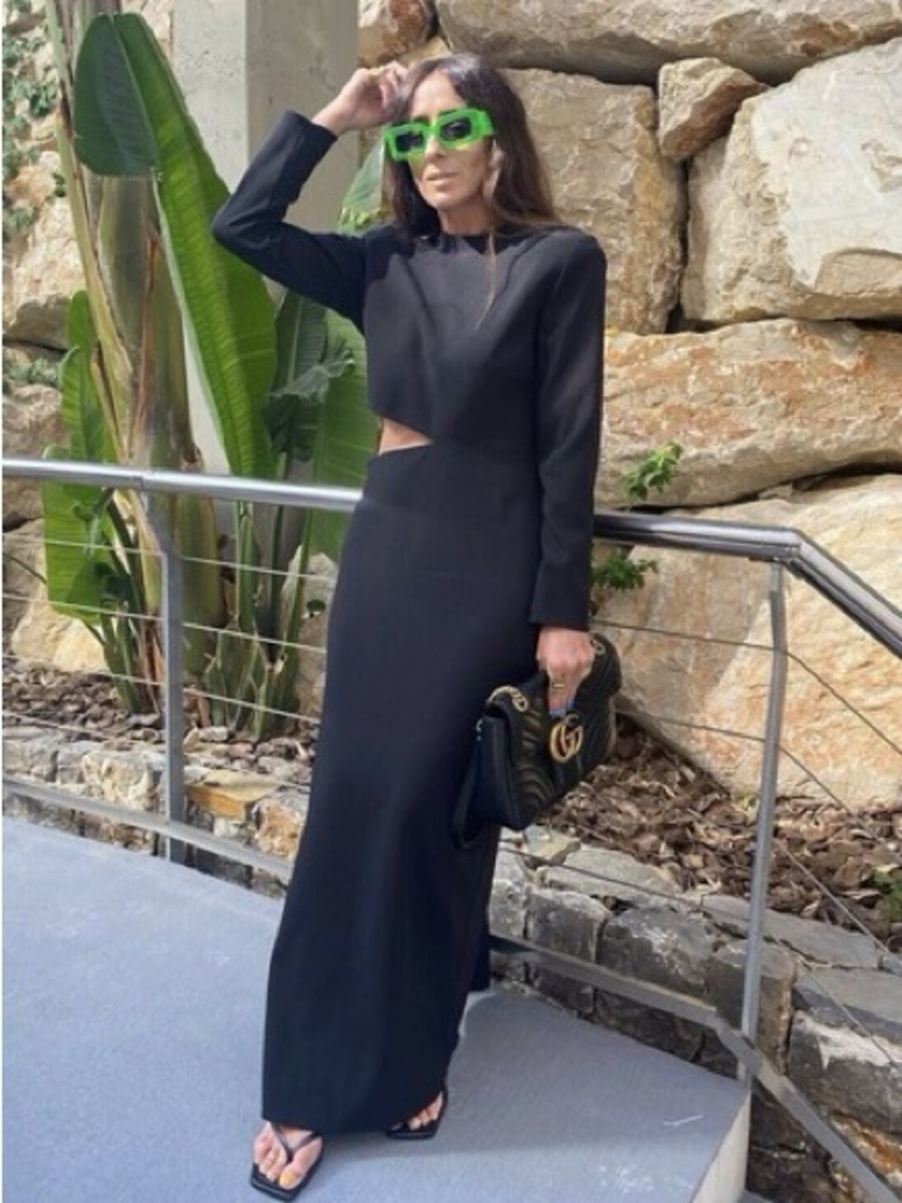 Zara black cut out maxi dress Medium - Picture 4 of 10